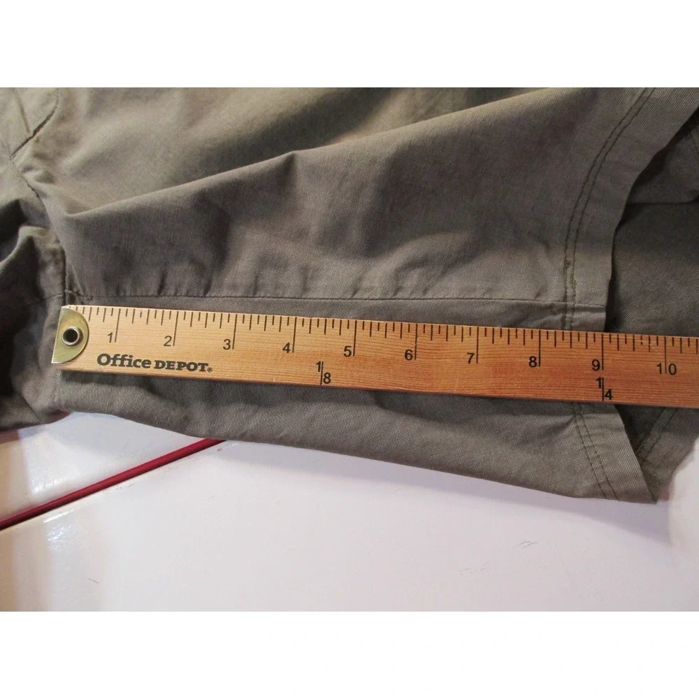 Banana Republic Mens Bermuda Shorts Brown 33 Cotton Flat Front Mid Rise 9 Inseam